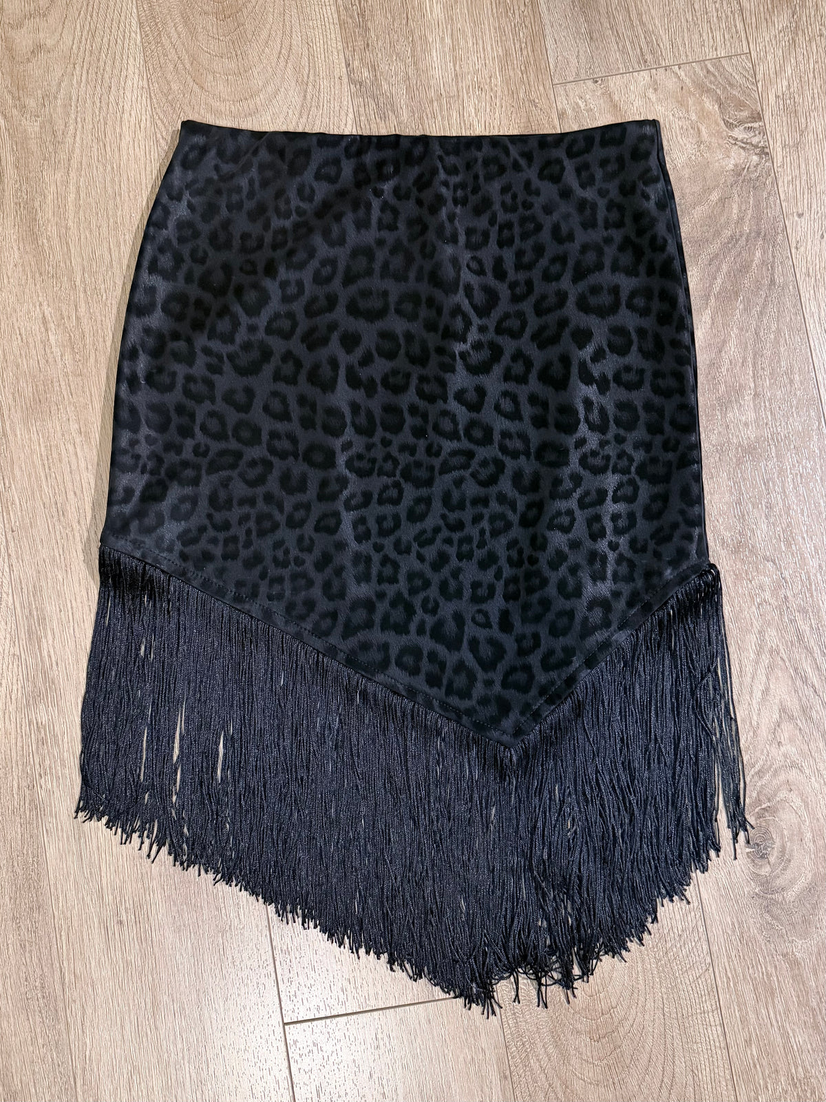 Black Leopard Fringe