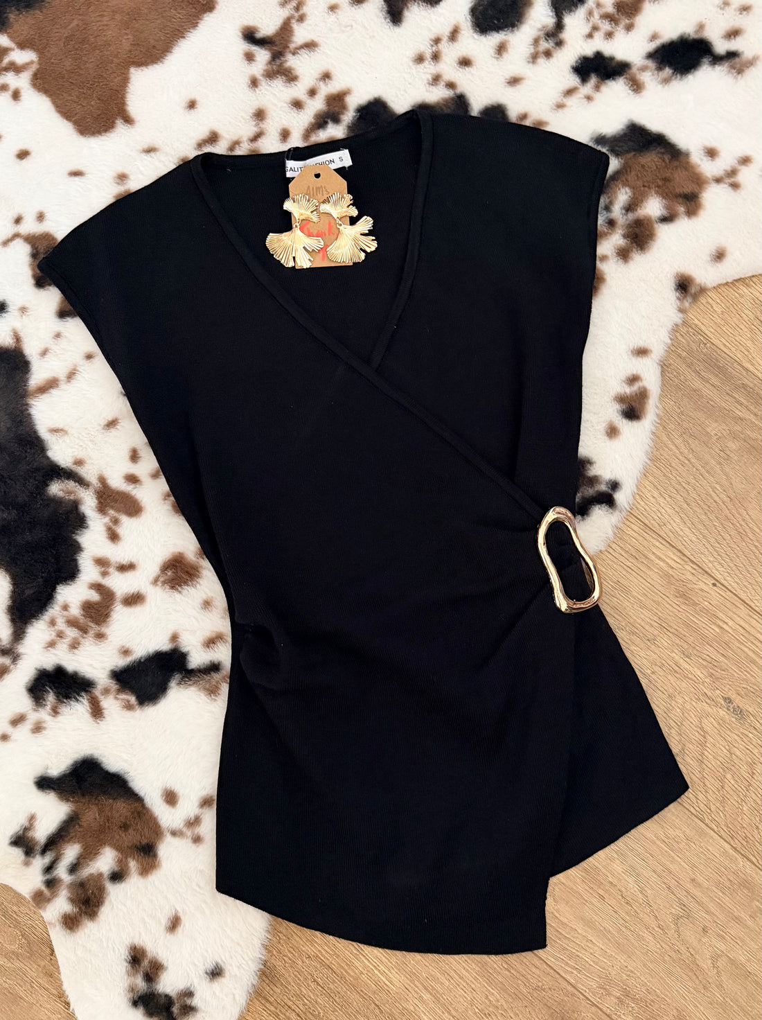 Gold Buckle Top