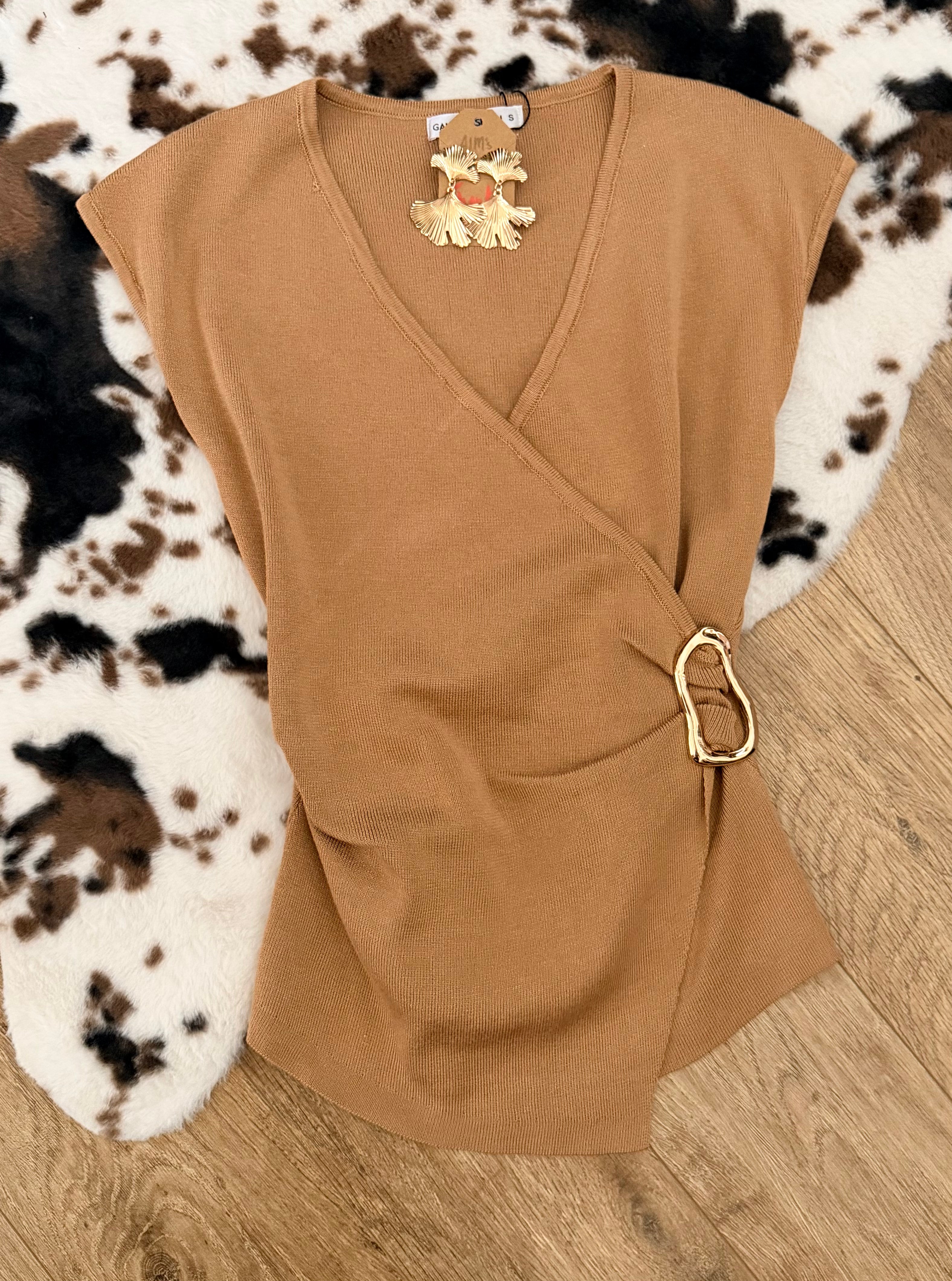 Gold Buckle Top