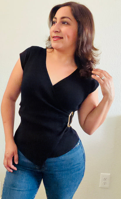 Gold Buckle Top