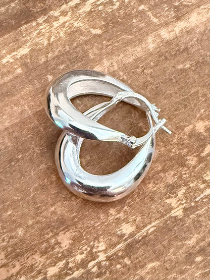 Silver Hoop Earrings