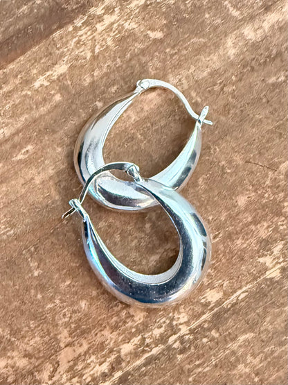 Silver Hoop Earrings